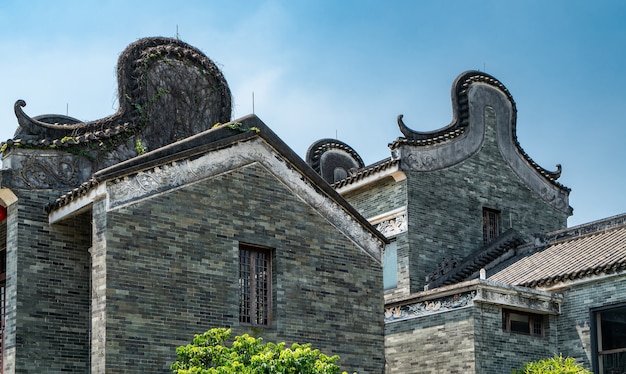 写真 広州霊南古代の建物と家屋