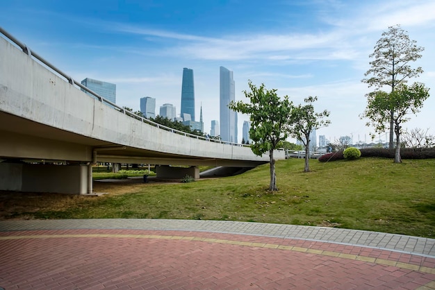 Guangzhou Pearl River New Town Scenery Street View