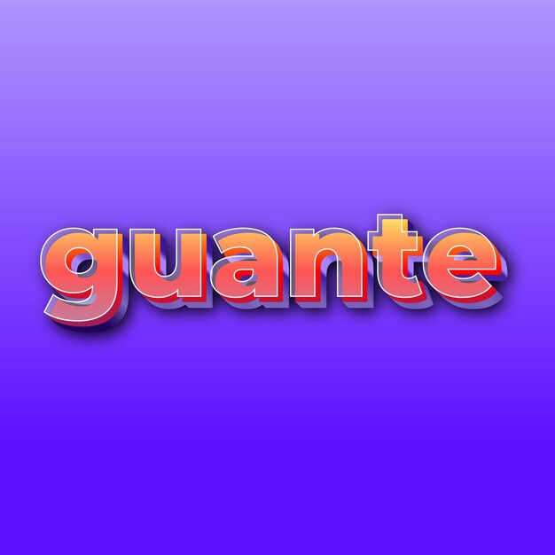 guanteText effect JPG gradient purple background card photo