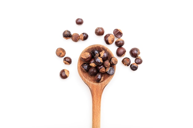 Guarana on white background