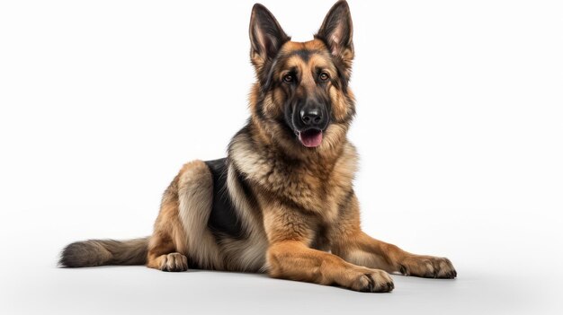 Guard Dog isolated on White Background