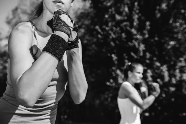 Guard and uppercut stance