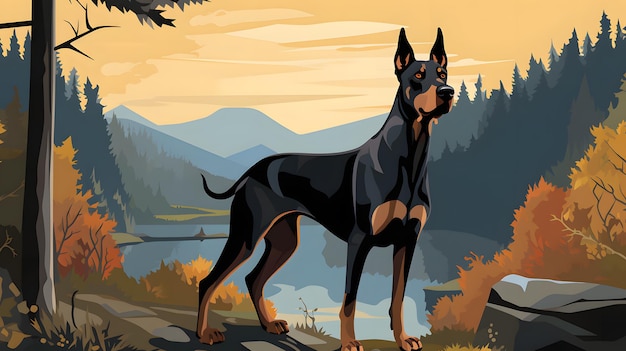 Guardian Majesty The Elegance of the Doberman