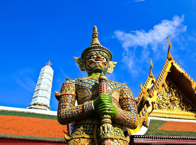 Guardian Statue at Wat Phra Kaew Grand Palace Bangkok