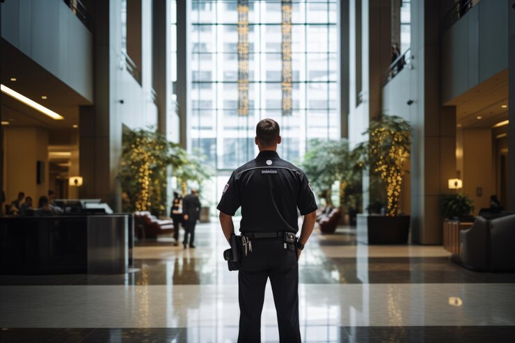Guarding the Corporate Citadel A Vigilant Security Sentinel Prepares for Duty