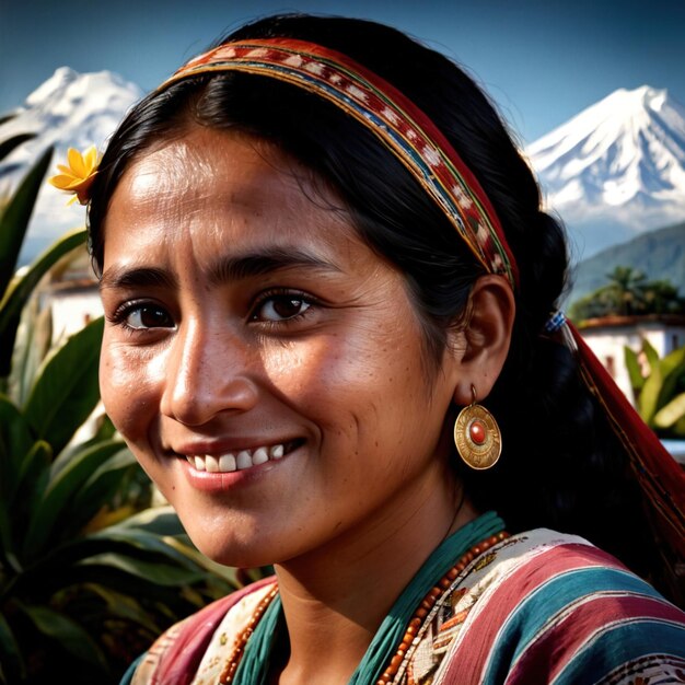 Guatamalan woman from guatemala typical national citizen