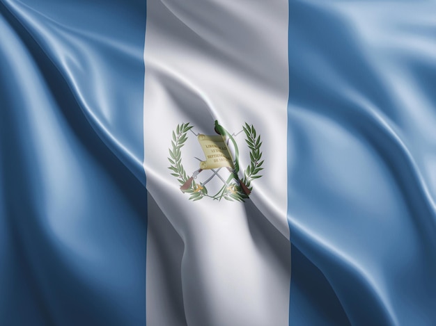 Guatemala flag flutter and waving