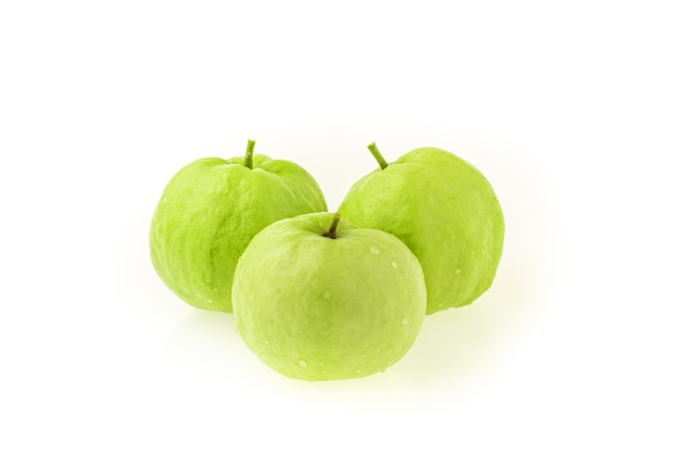 Guava (fruit), isolated on a white background, tropical fruit