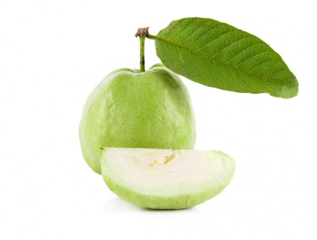 Guava fruit isolated on white 