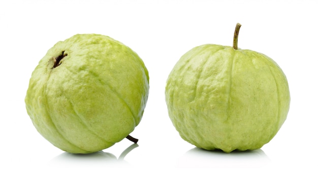 Guava fruit  on white isolated 