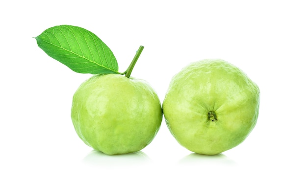 Guava isolated on white background