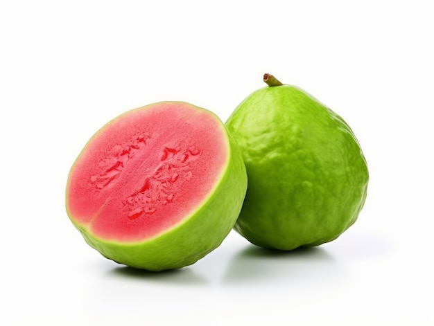 a guava isolated on a white background