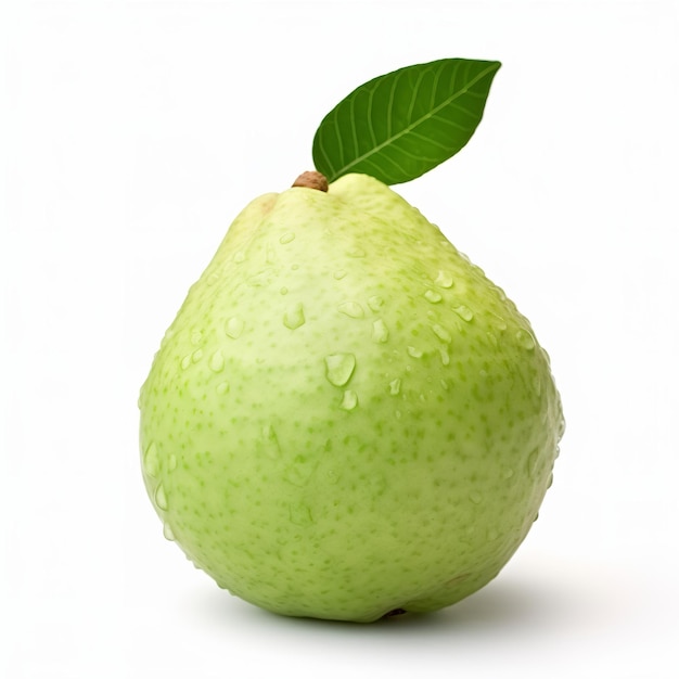 guava white background isolated