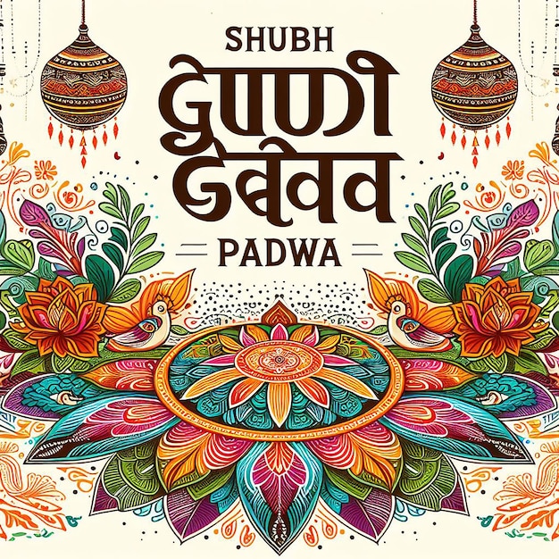 Gudi padwa Afbeelding achtergrondfoto gegenereerd door AI