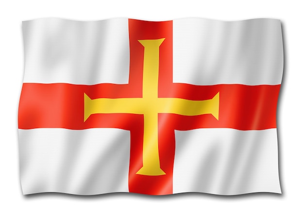 Guernsey island flag UK