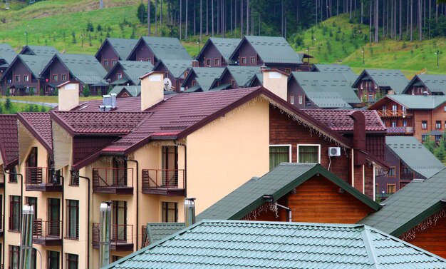 Guest Houses In A Forest Mountain Resort