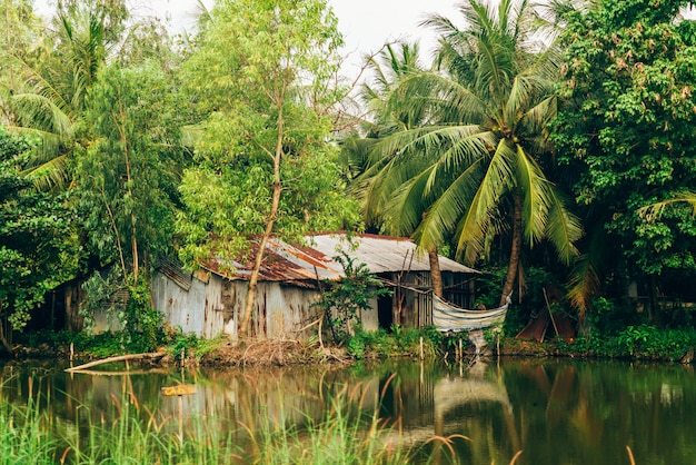 Photo guesthouse along mekong river