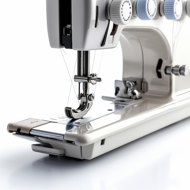 Photo guide for sewing machines on a white background