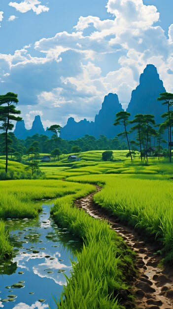 Photo guilin landscape