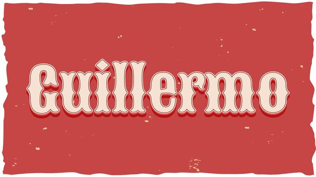 Guillermo Vintage Text