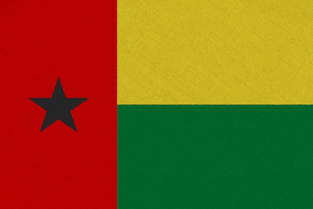 Photo guinea-bissau fabric flag