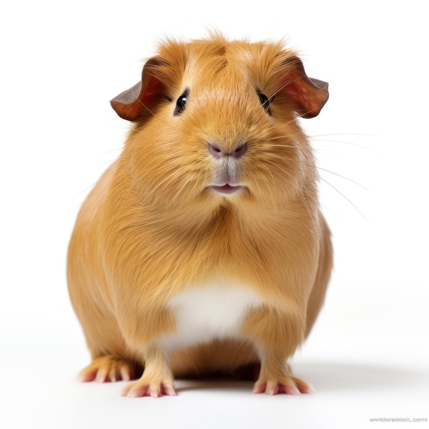 Guinea pig isolated Illustration AI GenerativexA