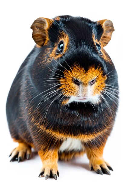 guinea pig on white background