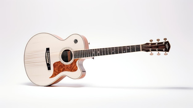 guitar on a white background