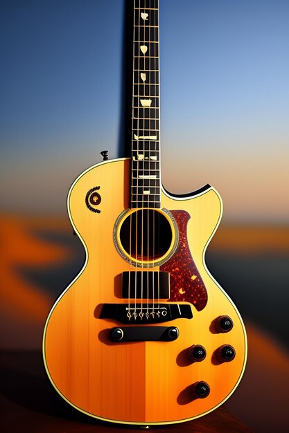 Photo guiter image generated ai