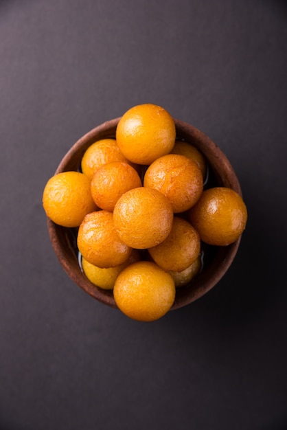 Gulab jamun, or gulaab jamun, is a milk-solids-based sweet mithai