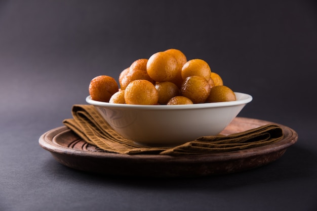 Gulab jamun, or gulaab jamun, is a milk-solids-based sweet mithai