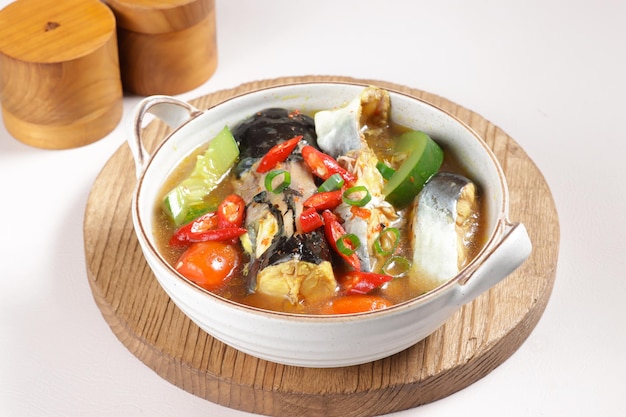 Gulai ikan patin pahang is a malay traditional curry made from pangasius fish with tempoyak.