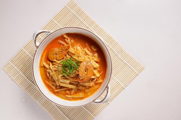 Gulai Rebung is Bamboo Shoots Curry with Shrimp.