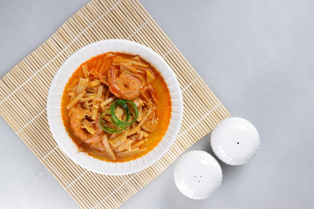 Gulai Rebung is Bamboo Shoots Curry with Shrimp.