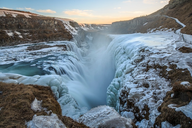 Gullfoss moet een van de meest populaire IJslandse watervallen zijn