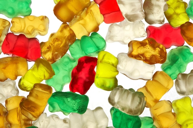 Gummibears on white background_2