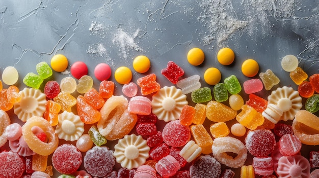 Gummy Bears Sitting on Table