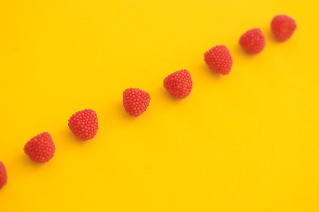 Gummy candies Top view Jelly sweets