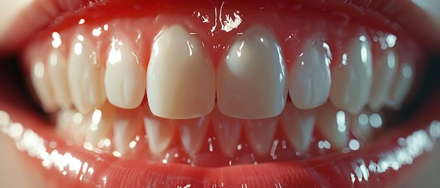 Gums seethrough hyperrealistic closeup clean sharp no contrast professional color grading