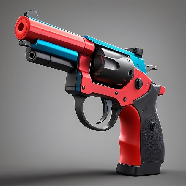 Gun Isolated 3D Image