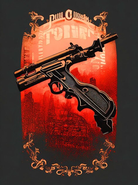 Photo gun vector t shirt design high resolution images free download