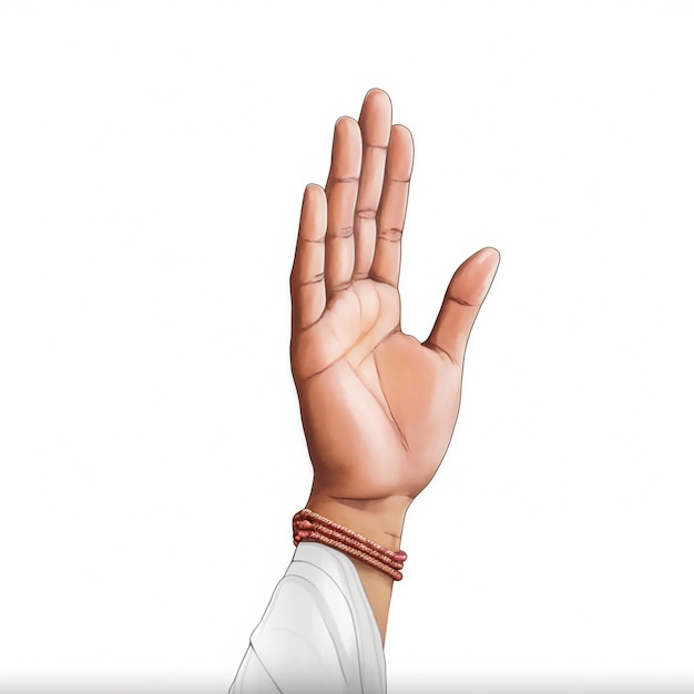 Guru Blessing on Gurupurnima white background