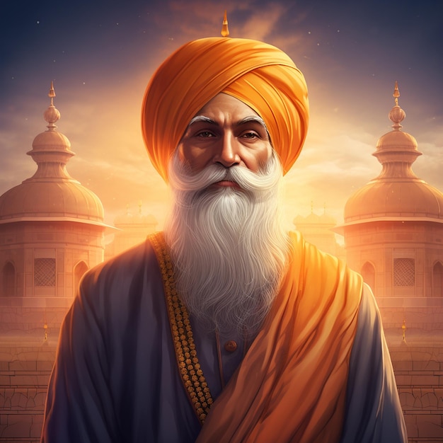 Guru Nanak Dev Ji Maharaj ook bekend als de eerste Sikh Guru