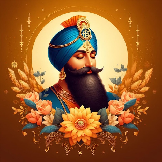 Визуальные изображения Guru Nanak Jayanti, отражающие суть божественных праздников