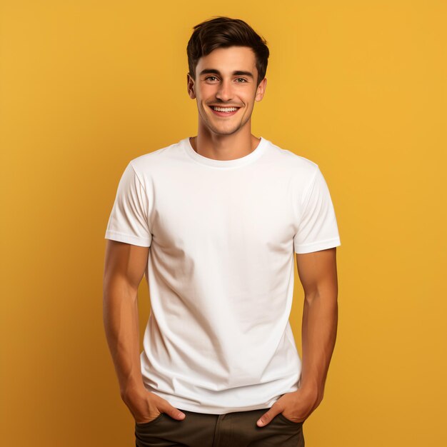 guy in basic white tshirt