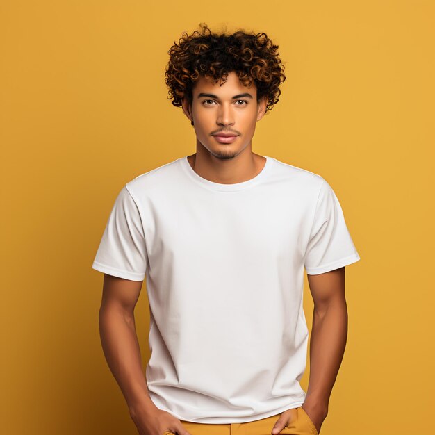 guy in basic white tshirt