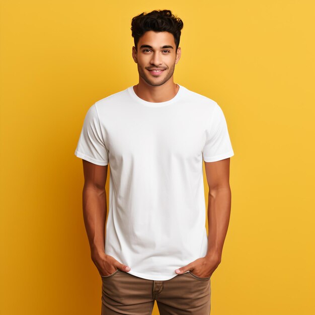 guy in basic white tshirt