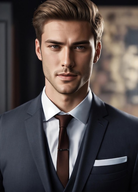 A guy in a suit professional masculine