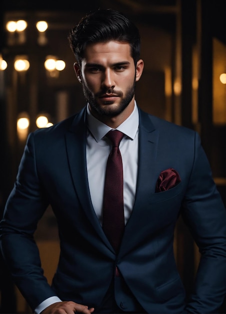 A guy in a suit professional masculine