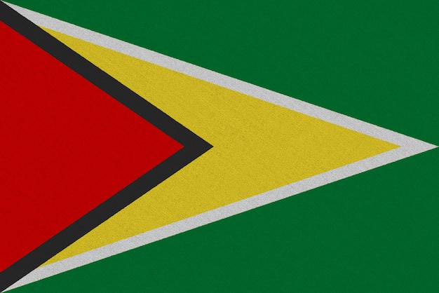 Guyana fabric flag